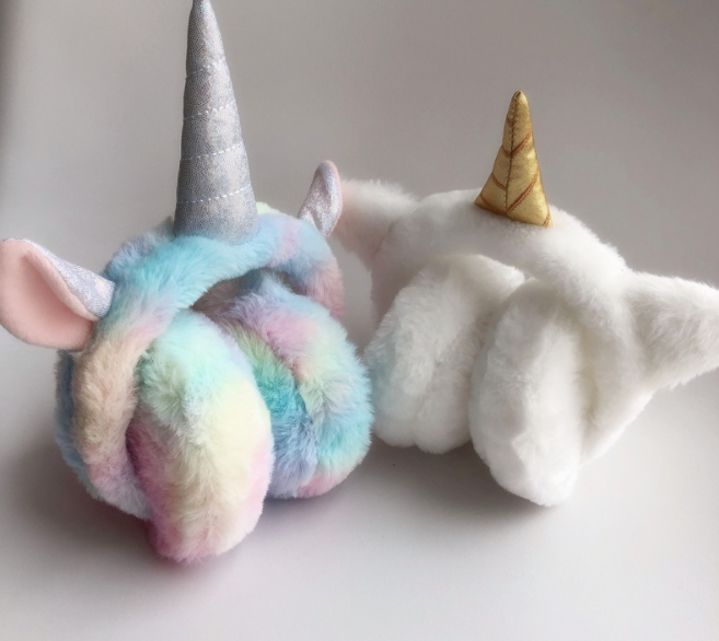 Хутряні навушники unicorn