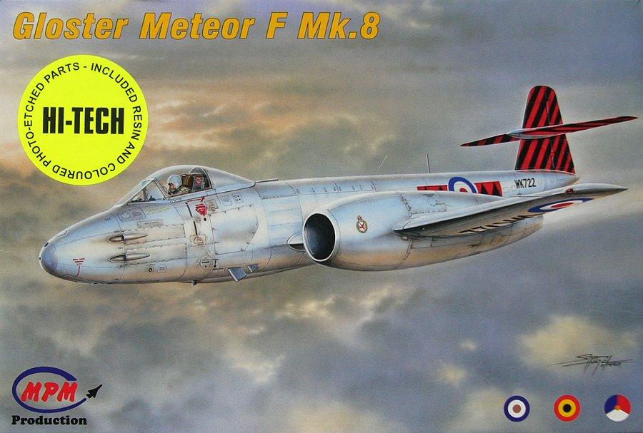 Пластикова модель 1/72 MPM 72531 Британський реактивний винищувач Gloster Meteor F Mk.8 (Hi-tech)