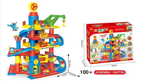 Паркінг-автостоянка велика 75 деталей (866-3)