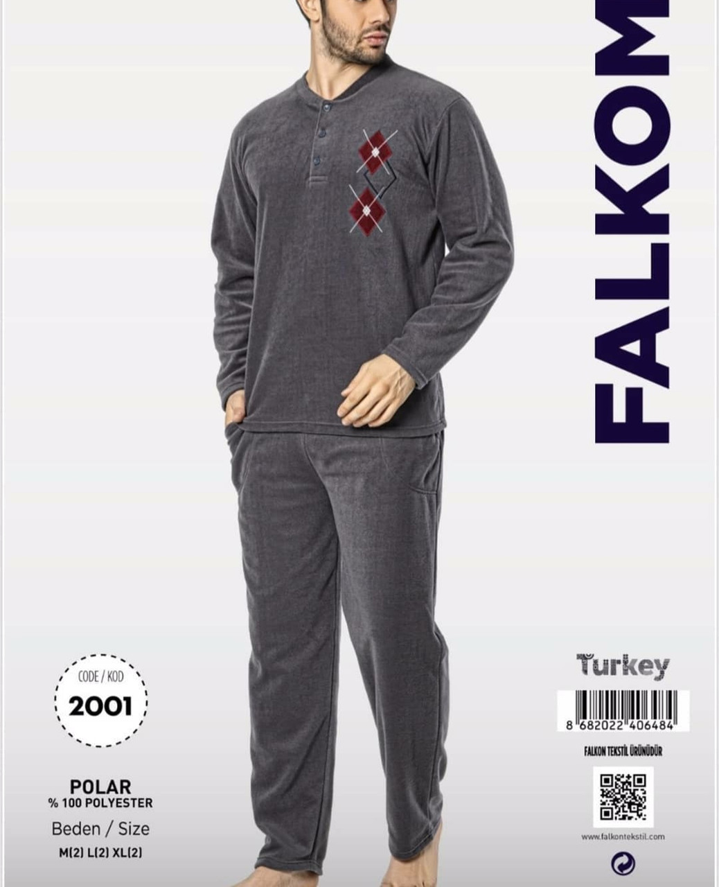 Піжама чоловіча осінь-зима Туреччина, фото 1