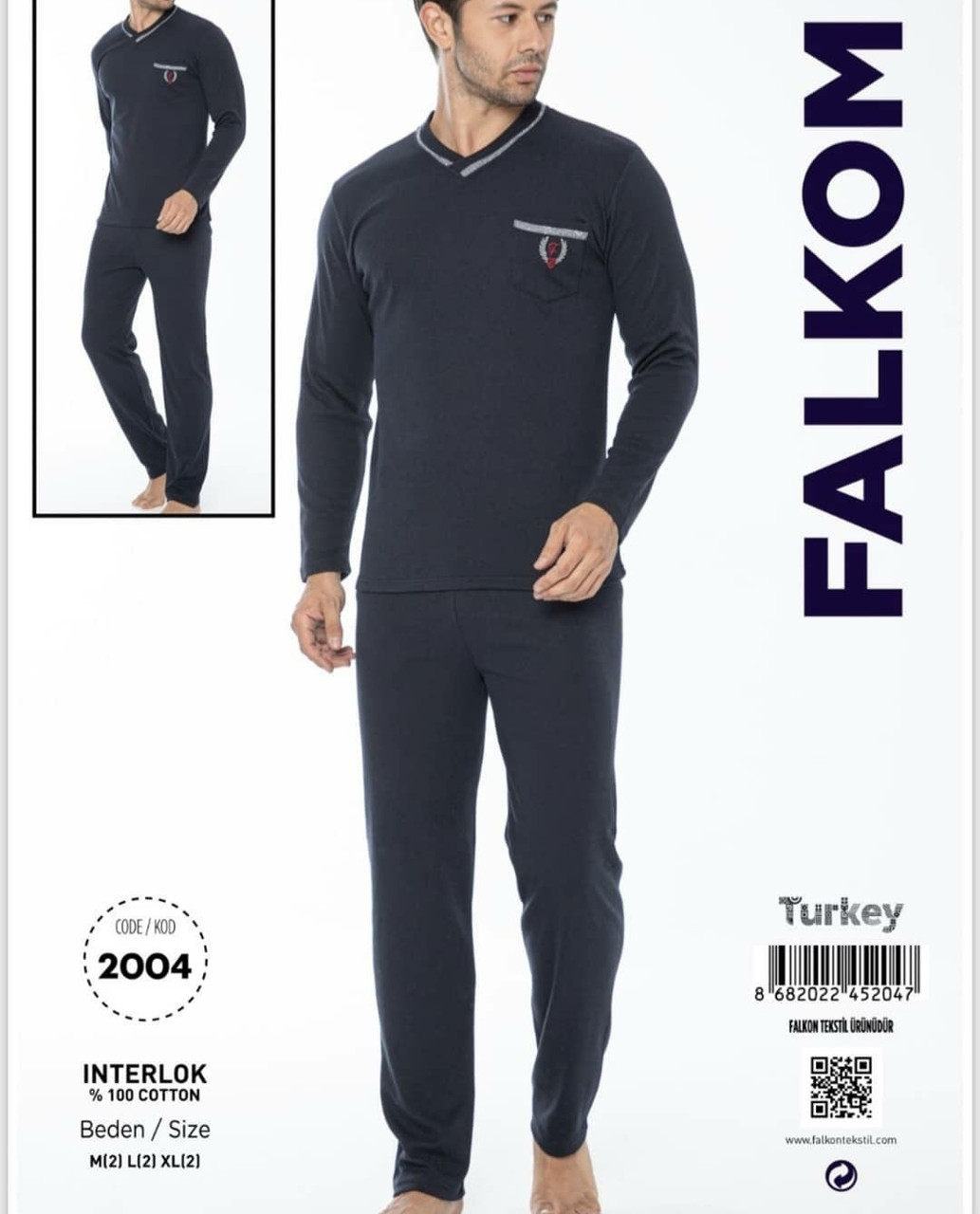 Чоловіча піжама зі штанами Туреччина, фото 1