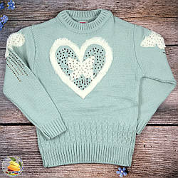 В'язаний светр для дівчинки Розміри: 7-8 та 9-10 років (20870-2)