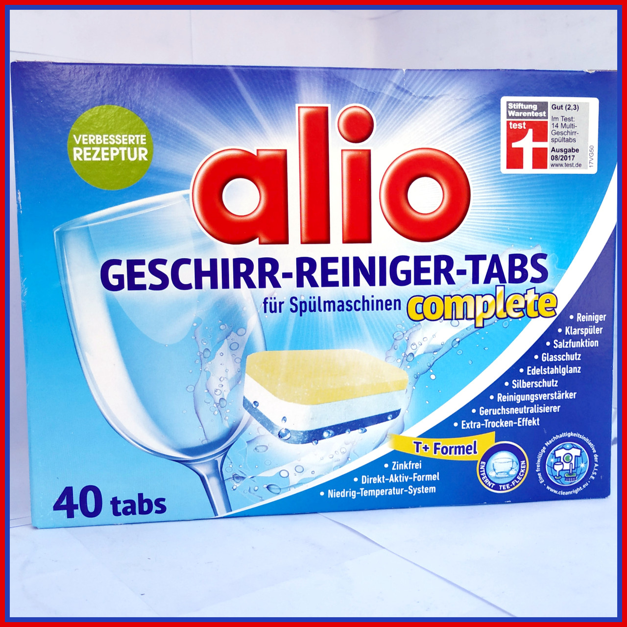 Таблетки для миття посуду Alio Geschirr-reiniger-tabs complete 40 шт