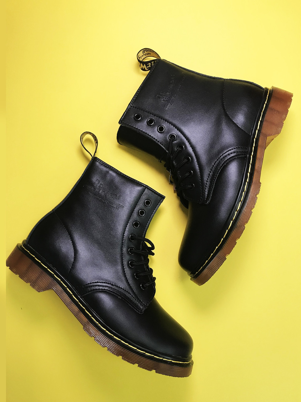 Зимові черевики Dr. Martens 1460 Black (Хутро), доктор мартенс, черевики Dr Martens, мартінс, ботінки мартінс, фото 1