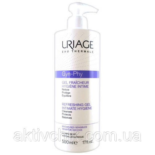 Гель для інтимної гігієни Uriage Gyn-Phy Hygiene Intime Gel Ур'яж Жин-фі 500 мл, фото 1