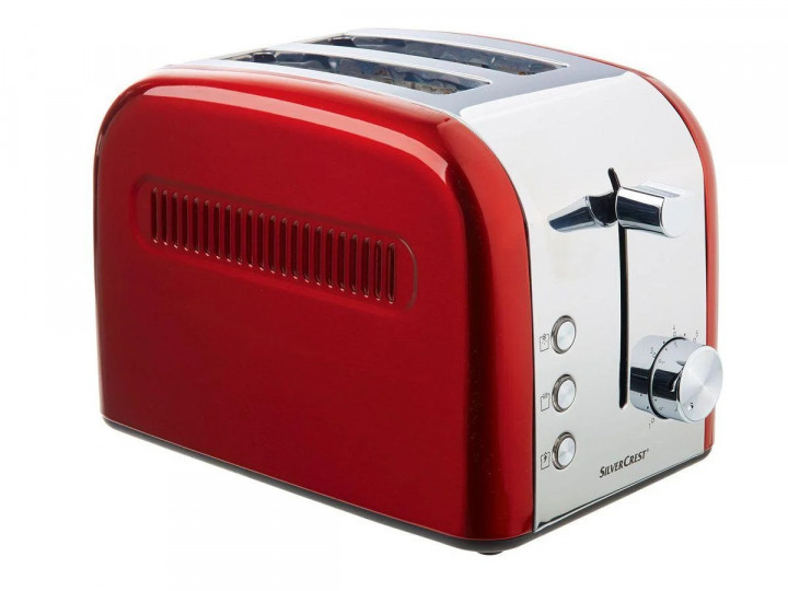 Тостер SilverCrest STS 850C1 850W Red + 7 режимів обсмажування, фото 1