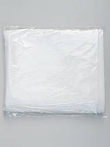 Чохол білого кольору для об'ємних речей 60*110*10 см. Для зберігання та пакування одягу на блискавці флізеліновий, фото 3