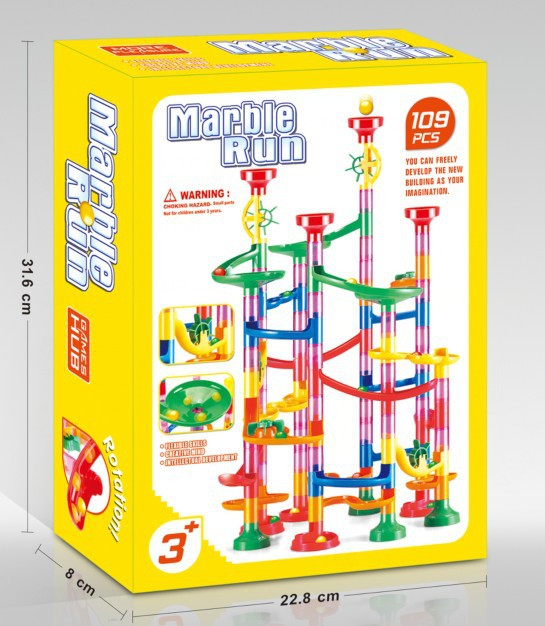 Конструктор Marble Run 109 деталей – лабіринт для кульок 01805, фото 1