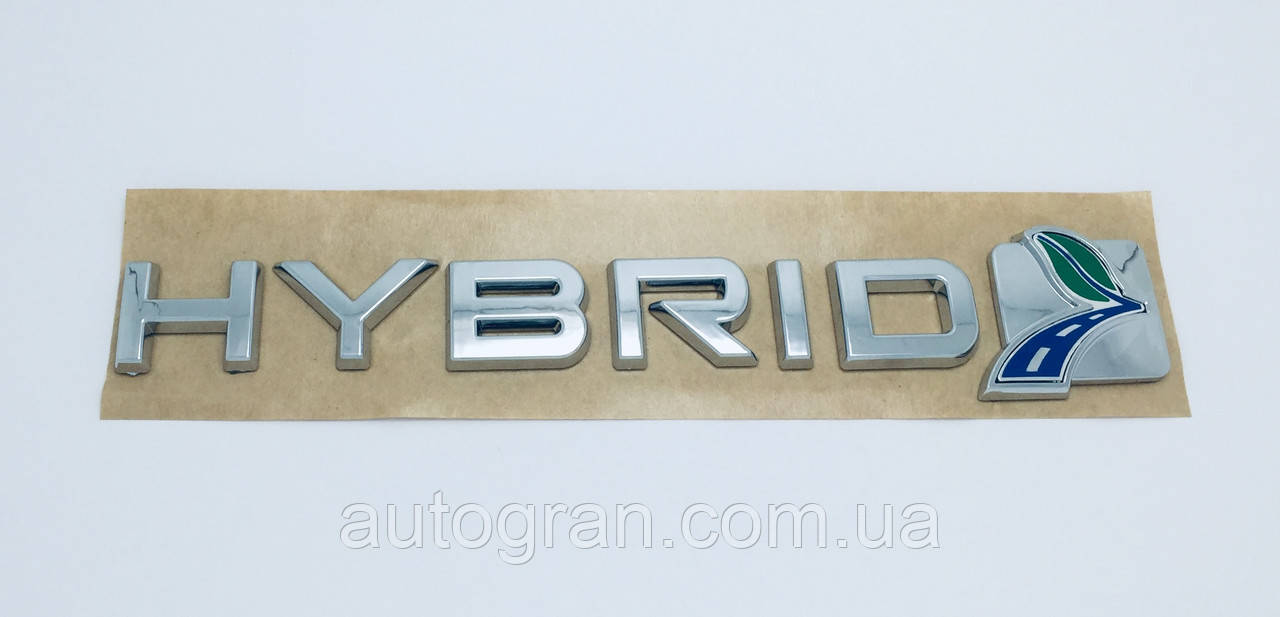 Емблема напис Ford Hybrid Focus Mondeo Kuga Escape велика, фото 1