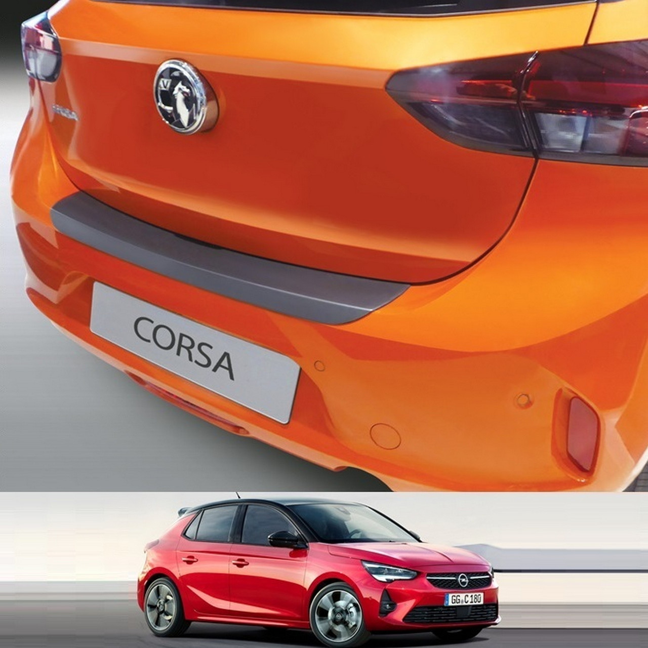 Пластикова захисна накладка на задній бампер для Opel Corsa F 3/5 door 2019+