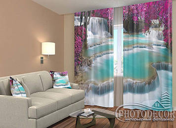 Фото Штори "Пороги і водоспад" 2,5м*2,6м (2 полотна по 1,30м), тасьма
