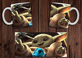 Чашка "Малюк Йода" / Кружка Мандалорец