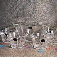 Набор стеклянных салатниц 7 предметов Luminarc Swivel 1+6шт (P9119)