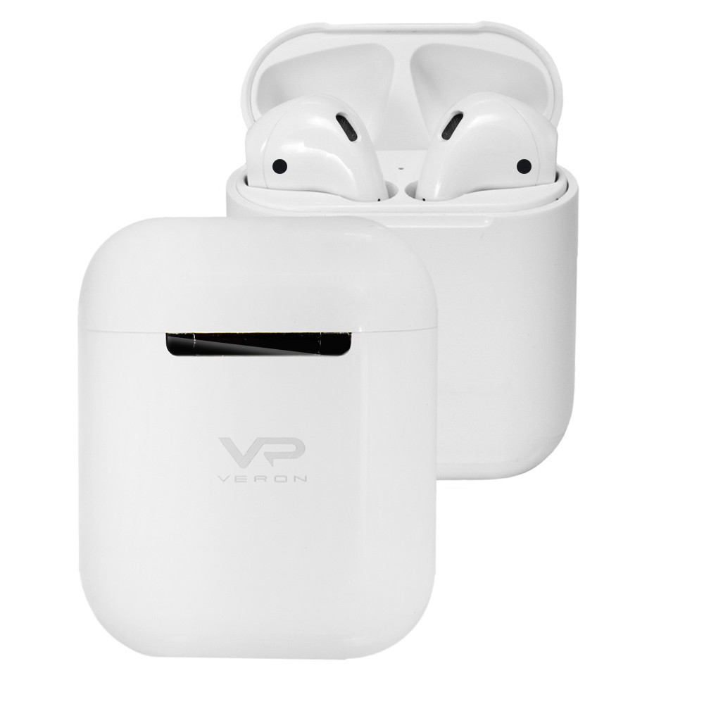 Бездротові навушники Veron (VR-01) TWS Bluetooth Earphone — Colorful Sound — White