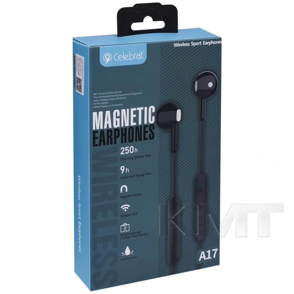 Celebrat A17 Bluetooth Headset — Black