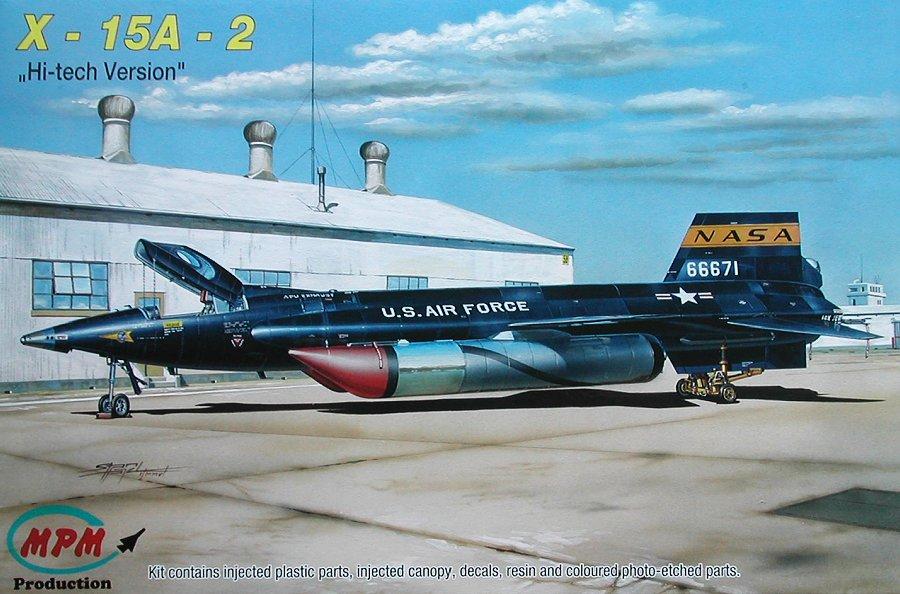 Пластикова модель 1/72 MPM 72537 Американський гіперзвуковий літак-ракетоплан X-15A-2 'Hi-tech version'