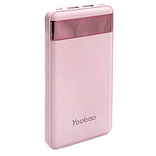 Yoobao PL12 Pro Lithium Polymer Power Bank — 12000 mAh — Pink