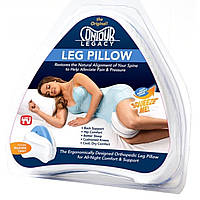 Анатомічна подушка для ніг Leg Pillow зі знімним чохлом