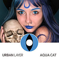 Кольорові контактні лінзи Urban Layer Aqua Cat