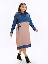 Жіноче джинсове плаття великих розмірів (Евія lzn), фото 2