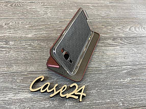 Чохол книжка Elegant book для Samsung Galaxy J3 бургунді (бордовий), фото 5