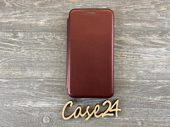 Чохол книжка Elegant book для Samsung Galaxy J3 бургунді (бордовий), фото 1