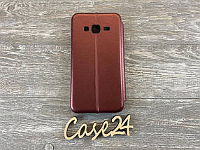 Чохол книжка Elegant book для Samsung Galaxy J3 бургунді (бордовий), фото 3