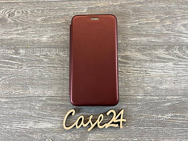 Чохол книжка Elegant book на Meizu M5c бургунді (бордовий)