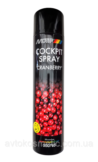 Поліроль - очищувач панелі напівматовий Motip Журавлина 600 мл., фото 1