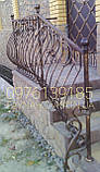 Перила кованые на балкон 2121, фото 2