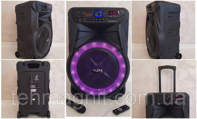 Колонка аккумуляторная с микрофоном ZPX ZX 7772 с доставкой Колонка аккумуляторная с микрофоном ZPX ZX 7772 с доставкой