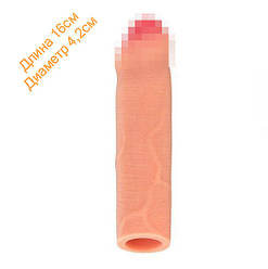 Насадка на член Real Body — Real Extender BIGGY із закритою головкою