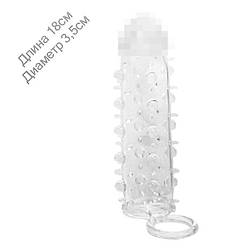 Насадка на член Dorcel Mr. Orgasm з кільцем для мошонки, ультрастимулювальний рельєф