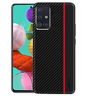 Чехол Primo Cenmaso для Samsung Galaxy A71 2020 (SM-A715) - Black&Red