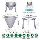 Фільтр для кави туристичний з титану Boundless Voyage, фото 6