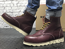 Зимові чоловічі черевики Red Wing USA Classic Moc 6-inch Boot 8424890 Bordo 8856 (иск. мех), фото 6