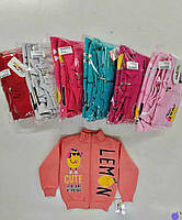 Реглан на замку для дівчинки 5-8 років. "Lemon" 3 нитки з начосом, фото 2