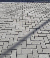 Тротуарна плитка "Кірпіч" 200х100 висота 40 мм сіра