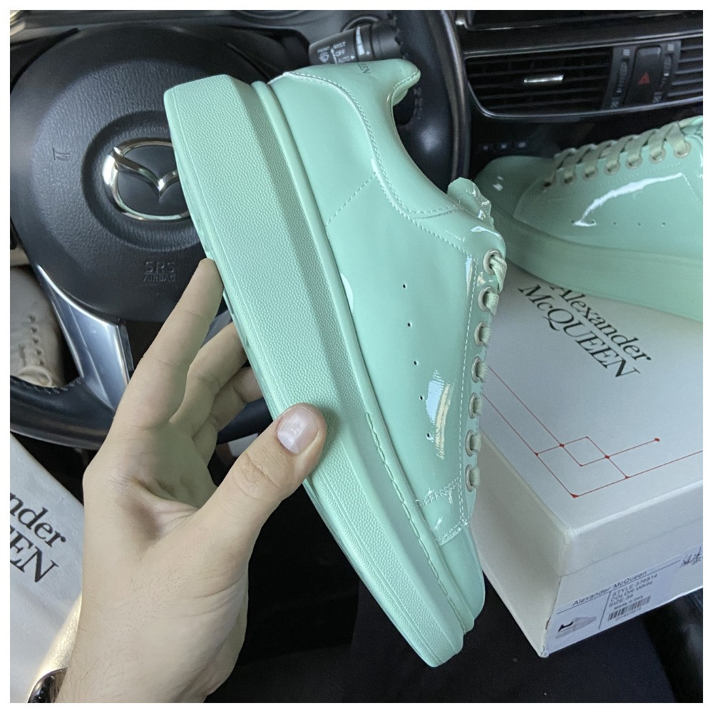 Жіночі кросівки Alexander McQueen Patent Mint, кросівки олександр маккуїн жіночі кросівки Alexander McQueen, фото 1
