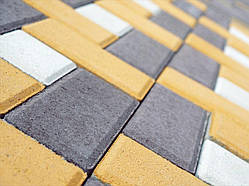 Тротуарна плитка "Кірпіч" 200х100 висота 40 мм кольорова