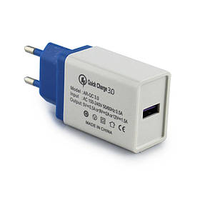 Адаптер із підтримкою QC3.0 Fast Charge USB AR 60