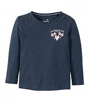 Реглан-лонгслів серця Lupilu для дівчинки 98-104