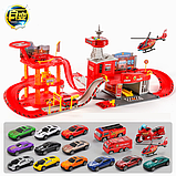 Дитяче паркінг KUBAOT ігровий набір червоний 01822, фото 3