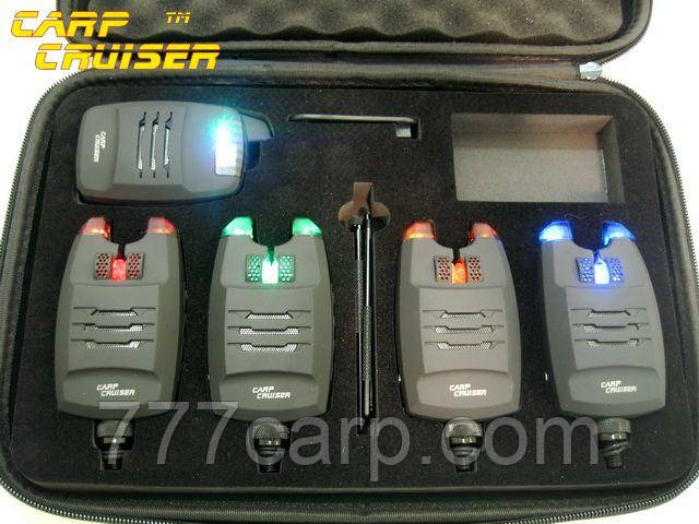 Carp Cruiser CC214-4 бездротові сигналізатори поклейки з функцією анти злодій, фото 1