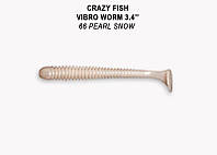 Съедобный силикон Crazy Fish Vibro worm 3.4" 12-85-66-6 кальмар