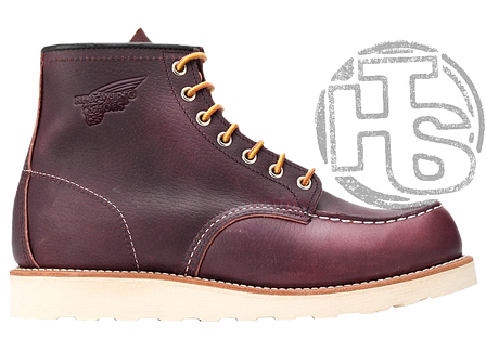 Зимові чоловічі черевики Red Wing USA Classic Moc 6-inch Boot 8424890 Bordo 8856 (иск. мех), фото 1