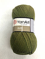 Пряжа Elite 100гр - 300м (39 Хаки) YarnArt