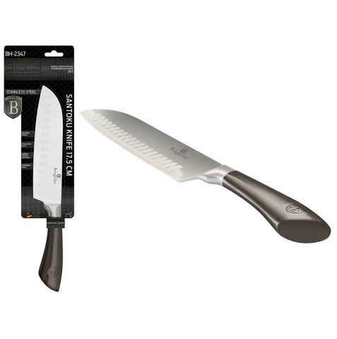 Ніж Santoku BERLINGER HAUS Carbon Metallic Line 175 мм 2347BH, фото 1