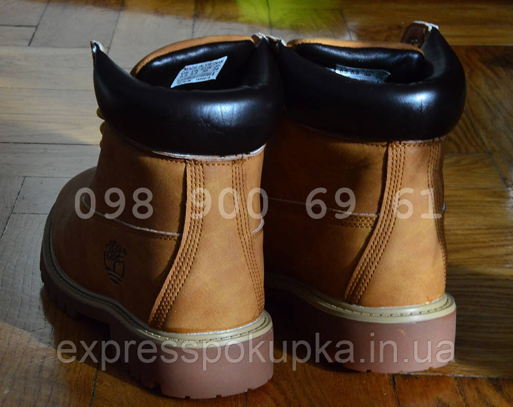 Мужские Зимние ботинки Timberland с Мехом Желтые | (3 цвета) - фото 4 - id-p1264062710