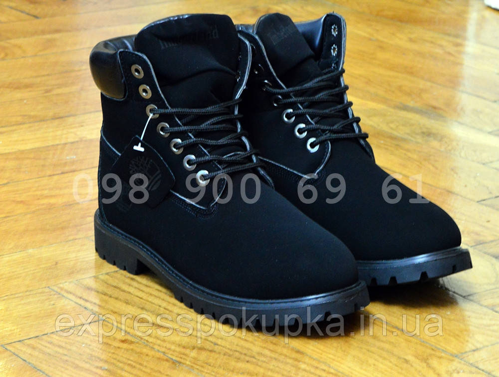 Мужские Зимние ботинки Timberland с Мехом Черные | (3 цвета) 42 - фото 2 - id-p1270923715